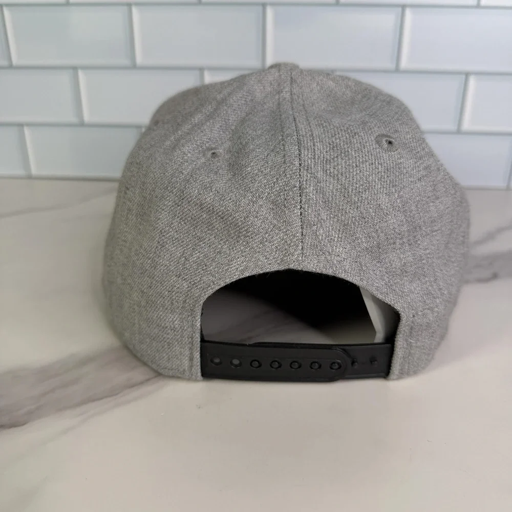 San Antonio Spurs Hat Cap Snap Back Mens Large Gray Brown NBA Wool Blend New Era